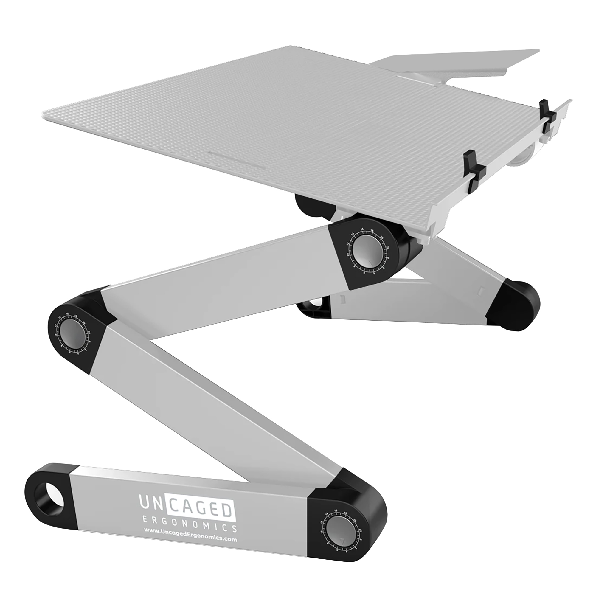 Uncaged Ergonomics, WorkEZ Adjustable Keyboard Riser Stand for Desktop, Shelves (qty.) 1 Drawers (qty.) 0 Model# WEKTs